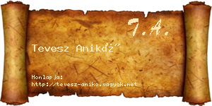 Tevesz Anikó névjegykártya