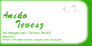 aniko tevesz business card